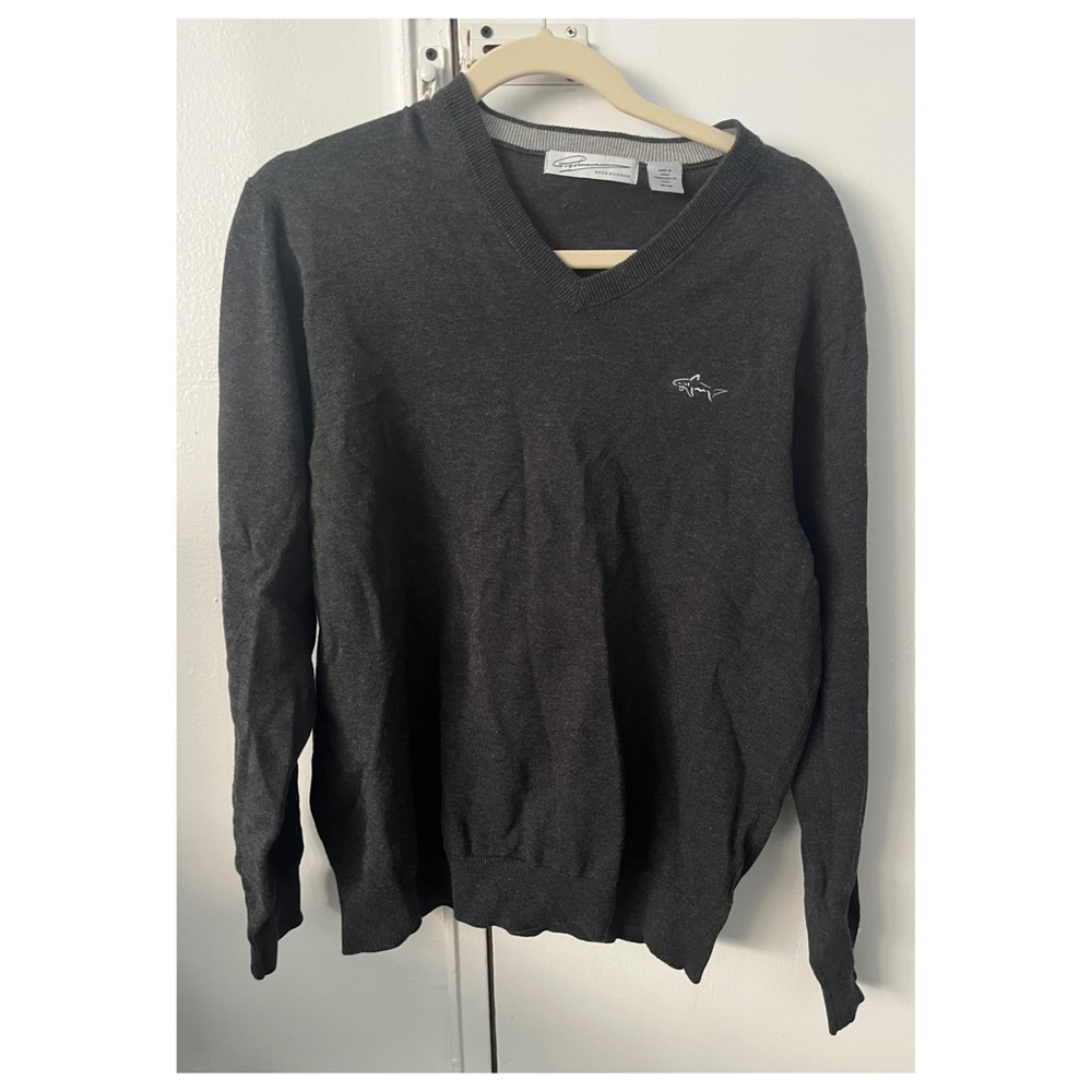 Grey Greg Norman V-neck sweater Size Medium